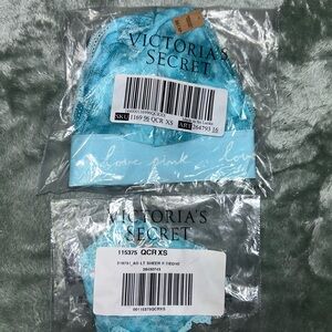 Victoria's Secret Blue Lace Lingerie Set